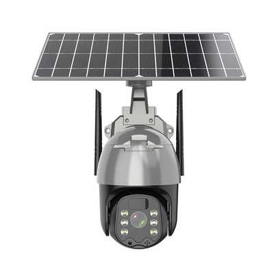 دوربین PTZ خورشیدی بی‌سیم ضد آب در فضای باز سیستم امنیتی خانه هوشمند 4G