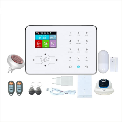 WIFI + GSM / GPRS سیستم زنگ هشدار خانه GSM سنسور NTC سیستم های هشدار امنیتی خانه