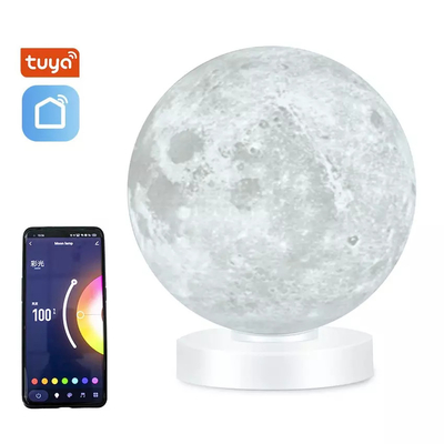میز نور LED وای فای هوشمند Glomarket چراغ ماه پرینت سه بعدی Tuya