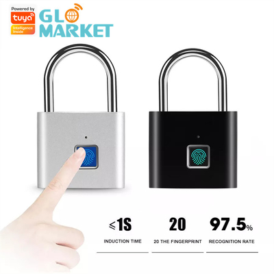 قفل هوشمند اثرانگشت Glomarket برنامه کنترل Tuya بدون کلید USB شارژر ضد آب قفل هوشمند برای کشو چمدان درب