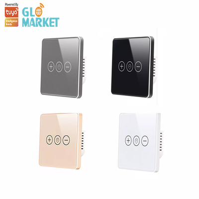دیمر تایمر خانه هوشمند Tuya Wifi Smart Switch Wireless Glass Panel Touch Wall