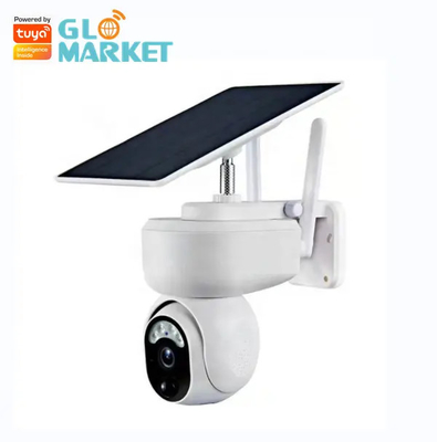 دوربین خورشیدی 2 مگاپیکسلی هوشمند Glomarket Smart Wifi دوربین امنیتی در فضای باز دوربین کم مصرف صوتی هوشمند دو طرفه دوربین PTZ ضد آب