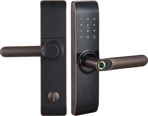 اثر انگشت روی آلیاژ TT قفل درب داخلی WiFi App Smart برای خانه آپارتمانی