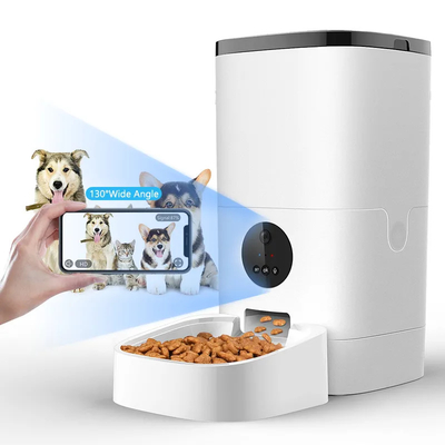 FCC ABS Smart Pet Feeder 6L تغذیه خودکار سگ با دوربین