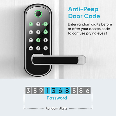 قفل درب اثر انگشتی ضد آب Tuya Wifi Remote Control Code Smart