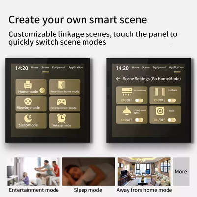 صفحه نمایش مرکزی 4 اینچی Smart Zigbee Gateway Screen Tuya Control