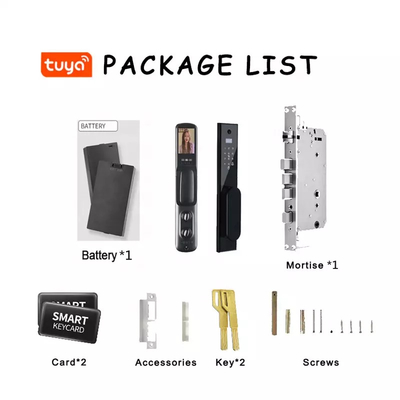 کارت دیجیتالی قفل درب هوشمند Tuya Smart WiFi اثر انگشت چهره