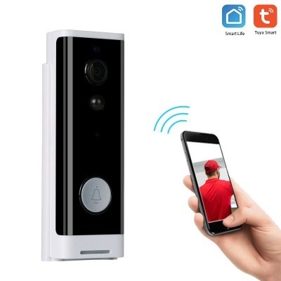 فیلم خانگی Tuya دوربین زنگ درب هوشمند Wifi 1080P HD PIR تشخیص حرکت