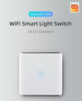 سوئیچ وای فای سطح خمیده Glomarket 1 Gang Tuya سوئیچ دیواری لمسی هوشمند Wifi