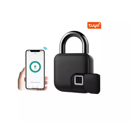 قفل اثر انگشت بدون کلید Tuya IP65 ضد آب شارژ USB آلیاژ روی