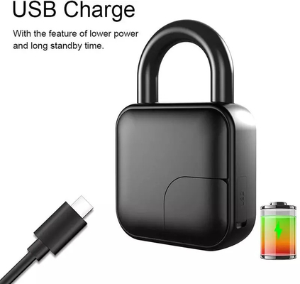 قفل اثر انگشت بدون کلید Tuya IP65 ضد آب شارژ USB آلیاژ روی