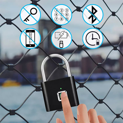 قفل هوشمند اثرانگشت کنترل برنامه Tuya شارژ USB بدون کلید برای کشو چمدان درب