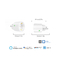 Glomarket Tuya Wifi Eu Smart Plug کنترل صدای بی سیم کار با Google Alexa سوکت برق هوشمند برای خانه هوشمند