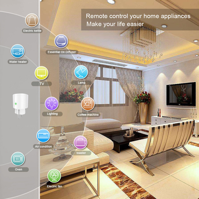 Glomarket Tuya Wifi EU Smart Plug کنترل صدای بی سیم با Google Alexa کار می کند