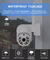 دوربین Smart Tuya Wifi 1080P ضد آب دید در شب PIR تشخیص دوربین امنیتی Full HD