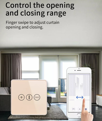 سوئیچ پرده هوشمند WiFi/Zigbee کنترل صوتی سوئیچ صفحه لمسی دستیار Google