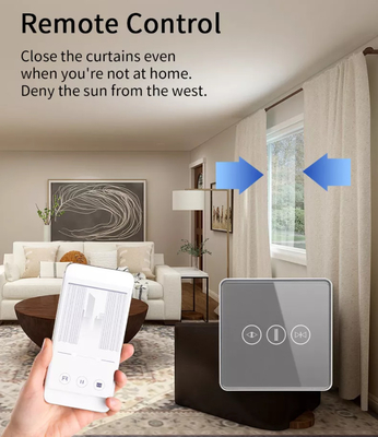 سوئیچ پرده هوشمند WiFi/Zigbee کنترل صوتی سوئیچ صفحه لمسی دستیار Google
