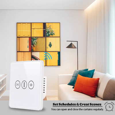 سوئیچ پرده هوشمند WiFi/Zigbee کنترل صوتی سوئیچ صفحه لمسی دستیار Google