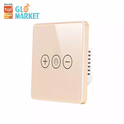 دیمر تایمر خانه هوشمند Tuya Wifi Smart Switch Wireless Glass Panel Touch Wall