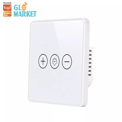 دیمر تایمر خانه هوشمند Tuya Wifi Smart Switch Wireless Glass Panel Touch Wall