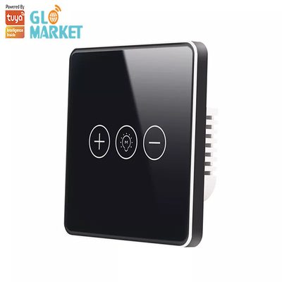 دیمر تایمر خانه هوشمند Tuya Wifi Smart Switch Wireless Glass Panel Touch Wall