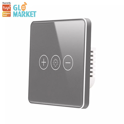 دیمر تایمر خانه هوشمند Tuya Wifi Smart Switch Wireless Glass Panel Touch Wall