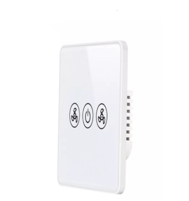 سوئیچ از راه دور فن دیواری استاندارد ایالات متحده Tuya Smart Wifi App Control Pan Glass Tempered