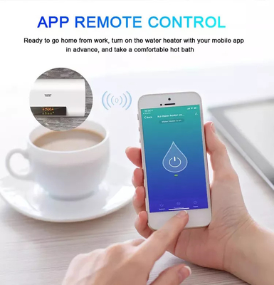 Wifi Tuya هوشمند آبگرمکن سوئیچ دکمه لمسی شیشه ای برنامه کنترل/کنترل صوتی
