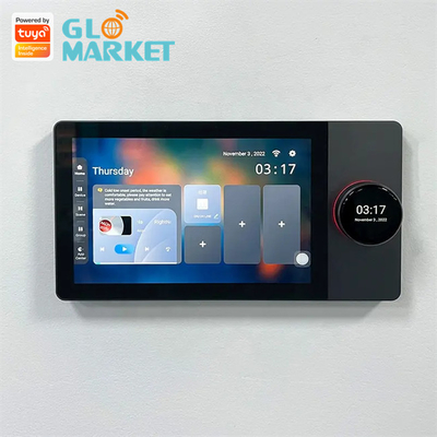 کنترل پنل هوشمند تویا وای فای 7 اینچی چند کاره BLE Music Wall Smart Zigbee Gateway