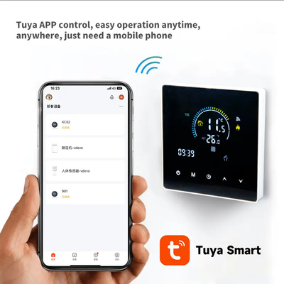 ترموستات هوشمند قابل برنامه ریزی Tuya Wifi برای گرمایش دیگ گازی کف آب برقی