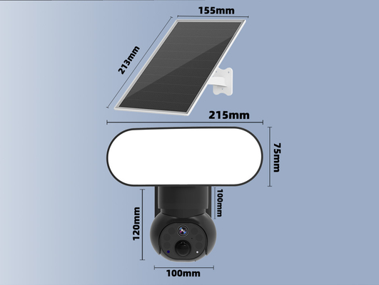 دوربین هوشمند Floodlight Wifi 4G Solar Security دوربین 3 مگاپیکسلی ردیابی حرکت دو طرفه صوتی