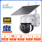 لوگو سفارشی با باتری خورشیدی چراغ فلود PTZ دوربین با سنسور CMOS
