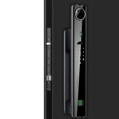 4200mah باتری لیتیوم بزرگ قفل درب هوشمند با دوربین نظارت چشم گربه