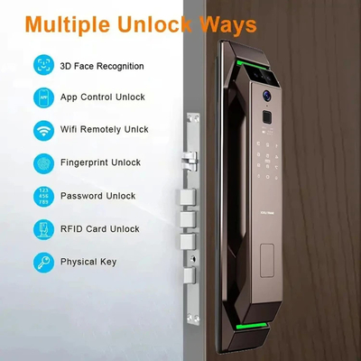 گلومارکت شناسايي چهره 3D اثر انگشت تويا Wifi قفل هوشمند ديجيتالي