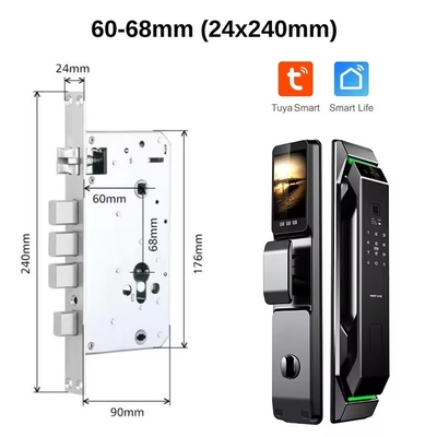 گلومارکت شناسايي چهره 3D اثر انگشت تويا Wifi قفل هوشمند ديجيتالي