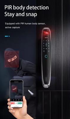 قفل اثر انگشت هوشمند تشخیص چهره برای باز کردن از راه دور اپلیکیشن موبایل