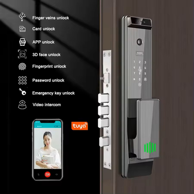 گلومارکت تویا قفل هوشمند دیجیتالی سیستم بیومتریک کاملا اتوماتیک امنیت اثر انگشت 3d تشخیص چهره رمز عبور قفل درب