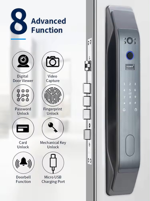 گلومارکت تویا Smart 3D Face اپلیکیشن قفل درب کاملا اتوماتیک از راه دور باز کردن قفل اثر انگشت هوشمند قفل درب هوشمند برای خانه هوشمند