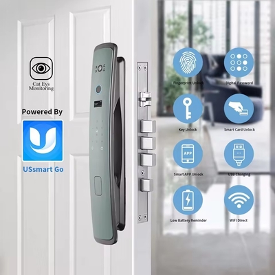 گلومارکت Smart Tuya Wifi قفل درب آوتوماتیک آلارم اثر انگشت APP هوشمند کلید رمز عبور دیجیتال امنیت قفل اتوماتیک