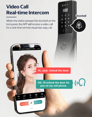 گلومارکت تویا تشخیص چهره قفل درب هوشمند امنیت رمز عبور دیجیتال اثر انگشت درب قفل های هوشمند