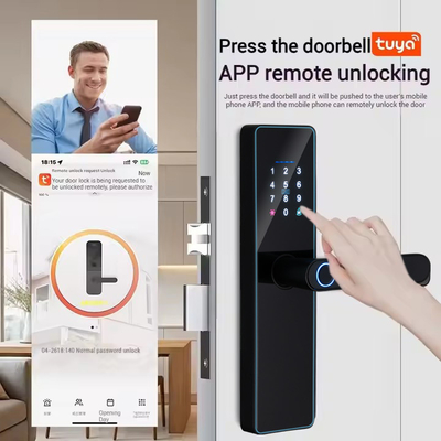 گلومارکت هوشمند سرادورا Fechadura دیجیتال Tuya Ttlock قفل کارت rfid رمز عبور اثر انگشت قفل درب هوشمند