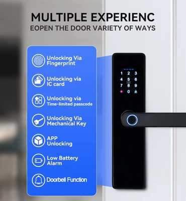 گلومارکت هوشمند سرادورا Fechadura دیجیتال Tuya Ttlock قفل کارت rfid رمز عبور اثر انگشت قفل درب هوشمند