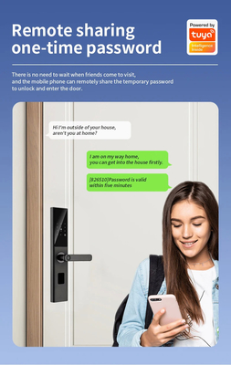 گلومارکت تویا Smart WiFi کد قفل درب دیجیتال RFID IC Card اپلیکیشن تلفن هوشمند باز کردن قفل هوشمند اثر انگشت بیومتریک