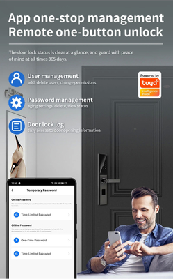 گلومارکت تویا Smart WiFi کد قفل درب دیجیتال RFID IC Card اپلیکیشن تلفن هوشمند باز کردن قفل هوشمند اثر انگشت بیومتریک