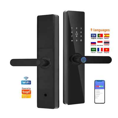 گلومارکت تویا TTlock اثر انگشت رمز عبور دیجیتالی آپارتمان اتاق خانه Cerraduras Inteligentes امنیت قفل درب چوبی هوشمند