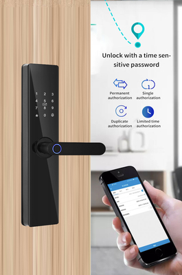 گلومارکت تویا TTlock اثر انگشت رمز عبور دیجیتالی آپارتمان اتاق خانه Cerraduras Inteligentes امنیت قفل درب چوبی هوشمند