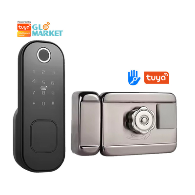 گلومارکت خانه هوشمند ضد آب قفل برقی هوشمند با APP Tuya کنترل WIFI درب درب بیرونی اثر انگشت قفل هوشمند