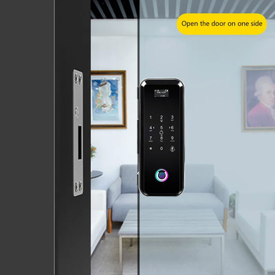 گلومارکت Smart Tuya Wifi قفل درب شیشه ای اثر انگشت کلید کلید دیجیتال رمز عبور قفل ارتباط هوشمند باز کردن از راه دور