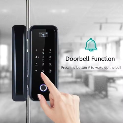 گلومارکت Smart Tuya Wifi قفل درب شیشه ای اثر انگشت کلید کلید دیجیتال رمز عبور قفل ارتباط هوشمند باز کردن از راه دور
