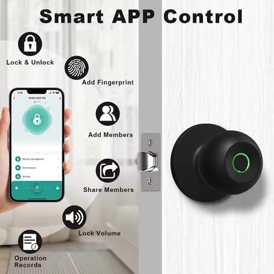 گلومارکت عمده فروشی قفل چرخدار هوشمند قفل درب هوشمند بدون کلید قفل دستگیره ای Tuya App Control قفل درب هوشمند اثر انگشت